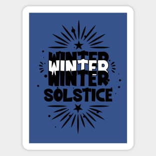 Winter Solstice December 21 Hello Winter Yuletide Sticker